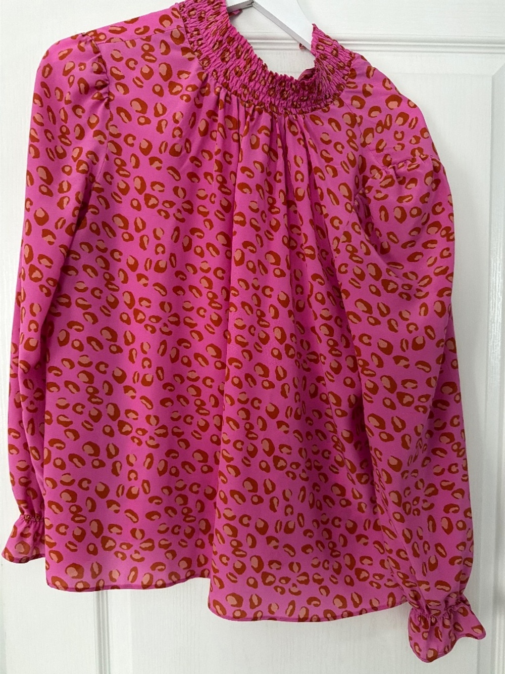 Tucker animal print blouse